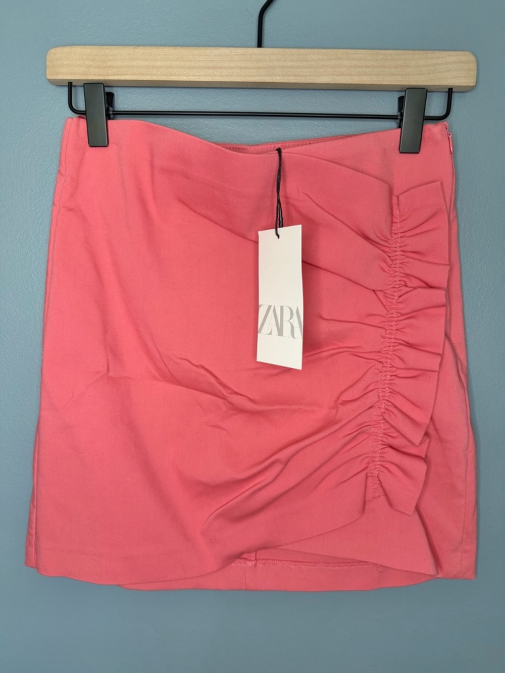 NWT Zara Ruffle Ruched Mini Skirt | Size Small